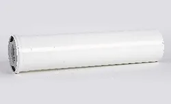 Concentrische rookgasbuis, Ubbink Rolux, kunststof/staal, 80/125mm, L=500mm, wit
